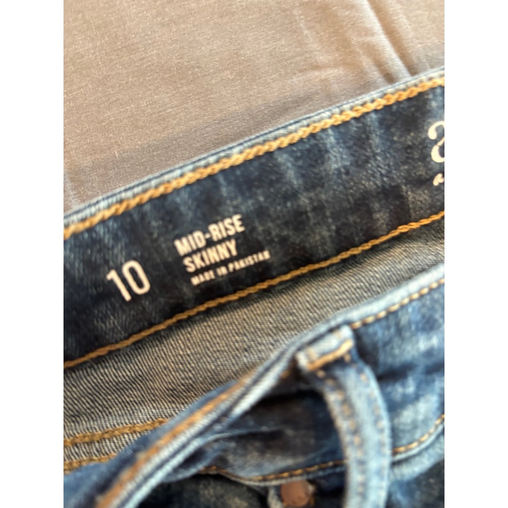 ANA A New Approach Mid-Rise Skinny Jeans Size 10 Medium Wash Blue Denim NWT - Picture 4 of 11
